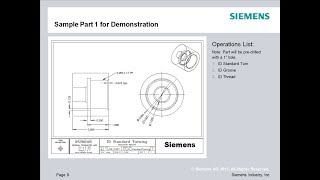 ID Part Programming with ShopTurn Sinumerik 840D amp 828D Turning [upl. by Nivlen]