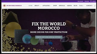 Fix The World Project Morocco Explain Their EMF Protection Products [upl. by Euqinimod500]