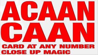 Virtual ACAAN Any Card Any Number Magic Trick and Tutorial Berglas Effect [upl. by Lana]