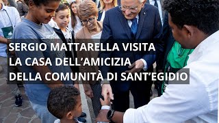 Il presidente Mattarella allHUB per la prevenzione e la promozione della salute di SantEgidio [upl. by Merri]