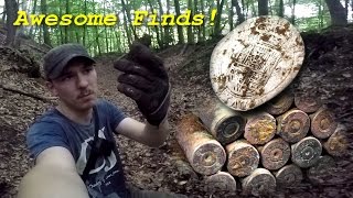 Metal Detecting WW2  MG42 Part  Hammered Silver Coin Together with MjrCarnyx  Hürtgen Forest [upl. by Salvadore]