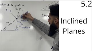 Edexcel A Level Maths 52 Inclined Planes [upl. by Housen]