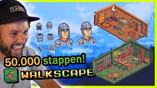 50000 stappen gezet door deze GAME  Walkscape 2 [upl. by Reeher]