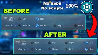 How to Get ULTRA REFRESH RATE Settings in Mobile Legends [upl. by Anayhd]