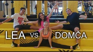 Trampolínová challenge v párech s DOMI NOVAK [upl. by Frydman738]