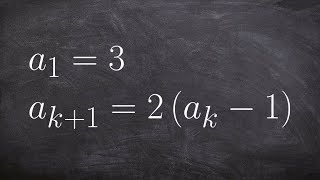 How to find the first four terms of a recursive formula [upl. by Aimo]