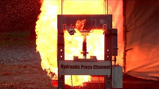 Crushing Propane Cylinders with Hydraulic Press [upl. by Novrej]