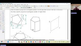 Isometric projection of Pentagonal Lamina [upl. by Eckmann931]