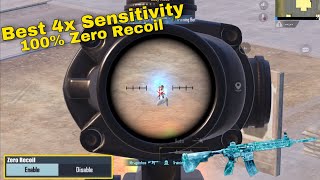 4x✅ Scope Sensitivity Settings Pubg Mobile gyroscope 4x Zero Recoil Sensitivity  Best 4x Settings [upl. by Alodi]