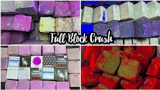 💓 Full Block crushing ✨✨ satisfying ASMR ✨ Gym chalk crushing 💓 oddly satisfying ✨ [upl. by Yahs614]