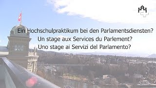 Ein Hochschulpraktikum bei den Parlamentsdiensten [upl. by Suckram]