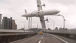 Animation vs Real Life  TransAsia Flight 235 planecrash [upl. by Nnylarej]