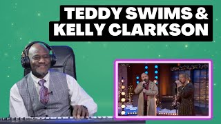 Vocal Coach Reacts to Teddy Swims and Kelly Clarkson Performing quotLose Controlquot [upl. by Anawait]