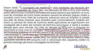 ENEM 2023  NOVA REPÚBLICA DO BRASIL  A Cavalgada de Sant’Ana é uma expressão da devoção dos [upl. by Koziara]