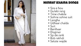 Nimratkhaira  all songs  all songs of nimrat khaira  best of nimrat khaira  audio jukebox [upl. by Aisetra]