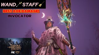 🎮Invocator🪄WandStaff✨MASSIVE ENORMOUS DMG😤BEST AOE CLASS in Throne And Liberty [upl. by Elwira]