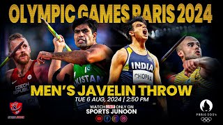 Men’s Javelin Throw  Neeraj Chopra vs Arshad Nadeem Paris Olympics 2024 Live Commentary amp Analysis [upl. by Ahseen187]