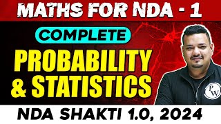 NDA Maths  ProbabilIty amp Statistics  NDA 1 2024  Defence Wallah [upl. by Violet]