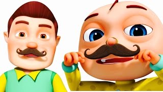 Funny Little Babies Wearing Mustache  Five Little Babies Collection  Zool Babies Fun Songs [upl. by Ahsehat98]