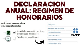 Declaración Anual por Honorarios Servicios Profesionales [upl. by Close]