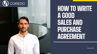 Master the Ar of how to write a good sales and purchase agreement [upl. by Golding]