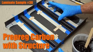 Laminate Sample 38 Prepreg Carbon with Reinforcing Structure [upl. by Nylanej]