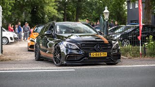 590HP Mercedes C63 S AMG Estate with Decat Downpipes  LOUD Accelerations amp Revs [upl. by Ianteen605]