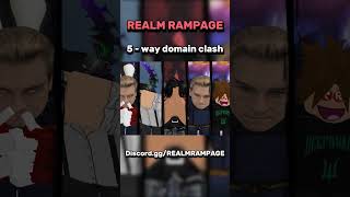 Realm Rampage 5 way DOMAIN CLASH roblox tsb [upl. by Enoval]