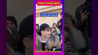 Timothée Chalamet made an appearance at the Timothée Chalamet lookalike contest in New York City [upl. by Elylrac]