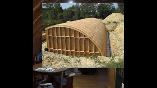 Visite de la maison en bois auto construite et semi enterrée de Dominique et Sylvie [upl. by Balling]