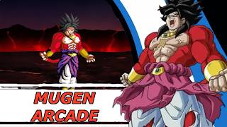 Mugen Arcade Mode with Limiter Cut Broly Legendary Super Saiyan 4 Broly [upl. by Aihsyt]