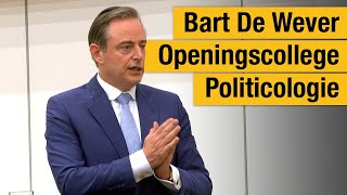 Bart De Wever op het Openingscollege Politicologie [upl. by Acinomed]