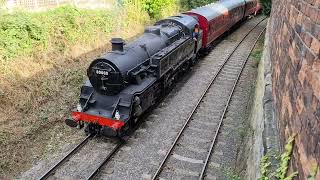 80080 joins the front of the train and leaves for Wirksworth [upl. by Nyleek750]