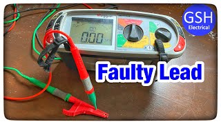 Faulty⚡️Test Lead on Megger 1711 MFT Tester [upl. by Wycoff]