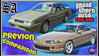 GTA Online amp GTA San Andreas  Previon Comparison [upl. by Alarice601]