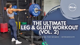 BUILD YOUR LEGS GLUTES AND A STRONGER CORE WITH MASSY ARIAS AT HOME OR GYM [upl. by Ssur]