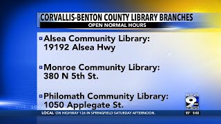 CorvallisBenton County library branches remain open [upl. by Afas]