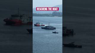 Ferry Rescued by the Boats ocean seaside seaview oceanview shortvideo boat ferry rescue yt [upl. by Benedix]