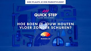 Hoe boen je jouw houten vloer zonder schuren  QuickSteptutorial [upl. by Adnelg]