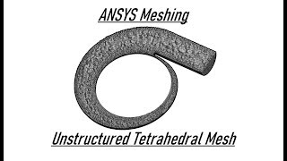 ANSYS Meshing tutorial  Unstructured Tetrahedral Mesh of Volute Casing for CFD [upl. by Elsa]