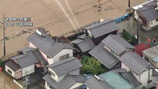 【台風10号】氾濫した杭瀬川 岐阜県 [upl. by Domel]