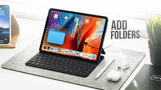 How to Add Folders on Your iPad tutorial [upl. by Belden603]