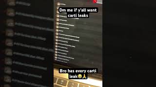 BRO HAS CARTI LEAKS😭 carti playboicarti music kendricklamar drake [upl. by Rafi]