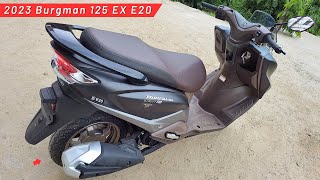 2023 Suzuki Burgman 125 Street EX E20 Detailed Review  New Updates I All Colours I Mileage amp Price [upl. by Nutter163]