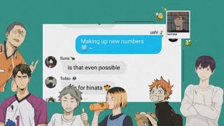 Haikyuu Text Lyric Prank ‣  Adventure time   ft Forest amp Algebra  Ushijima [upl. by Nilrac]