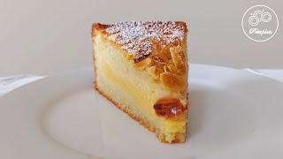 Almond Gâteau Basque Recipe  with custard cream  Petit Plats [upl. by Darbie961]