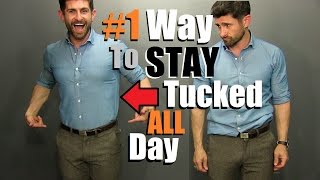 1 Way To Keep Your Shirt Tucked In ALL Day Testing 4 Ways To Find The BEST [upl. by Lleuqram272]