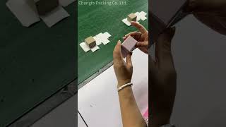 How Changfa Packaging to Make a Small Size Jewelry Boxjewelrybox packaging packagingdesign box [upl. by Aivin]