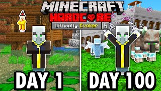 I Survived 100 Days as an EVOKER in Hardcore Minecraft Here’s What Happened [upl. by Itsuj]