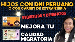 Tienes HIJOS PERUANOS o Extranjeros con Carnet de extranjería [upl. by Ybbob]